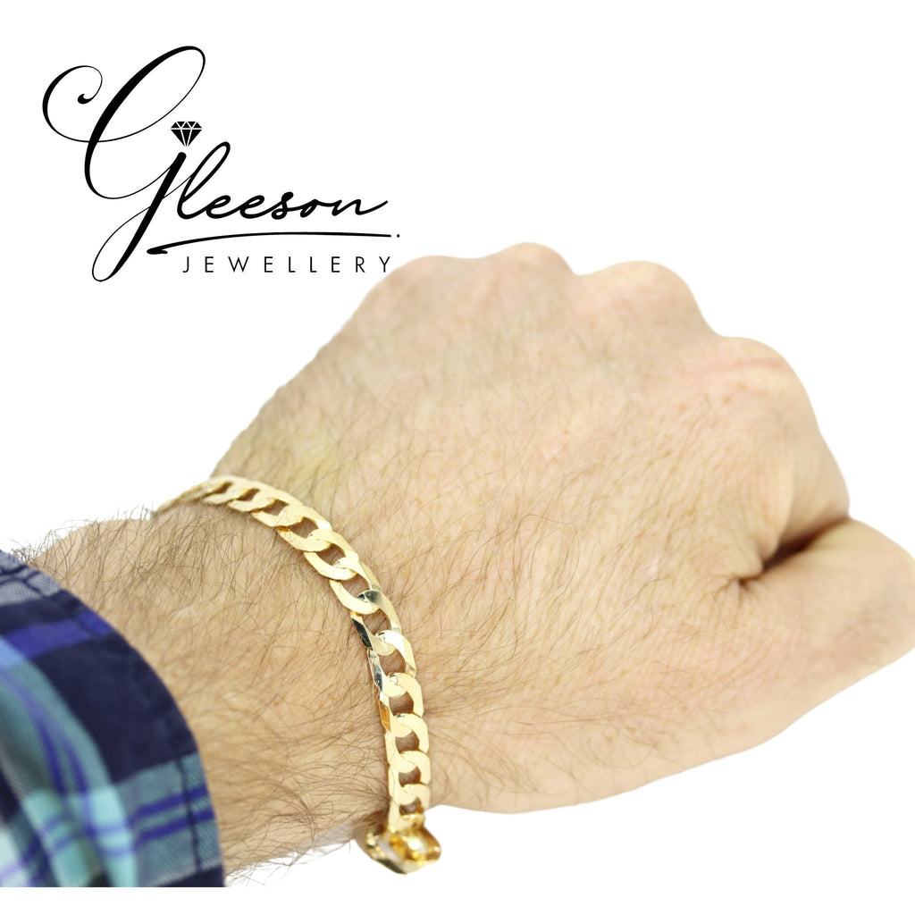 9ct Gold Gents Mens Bracelets, Gleesons Jewellers, Daniel Gleeson Jewellery Cork 