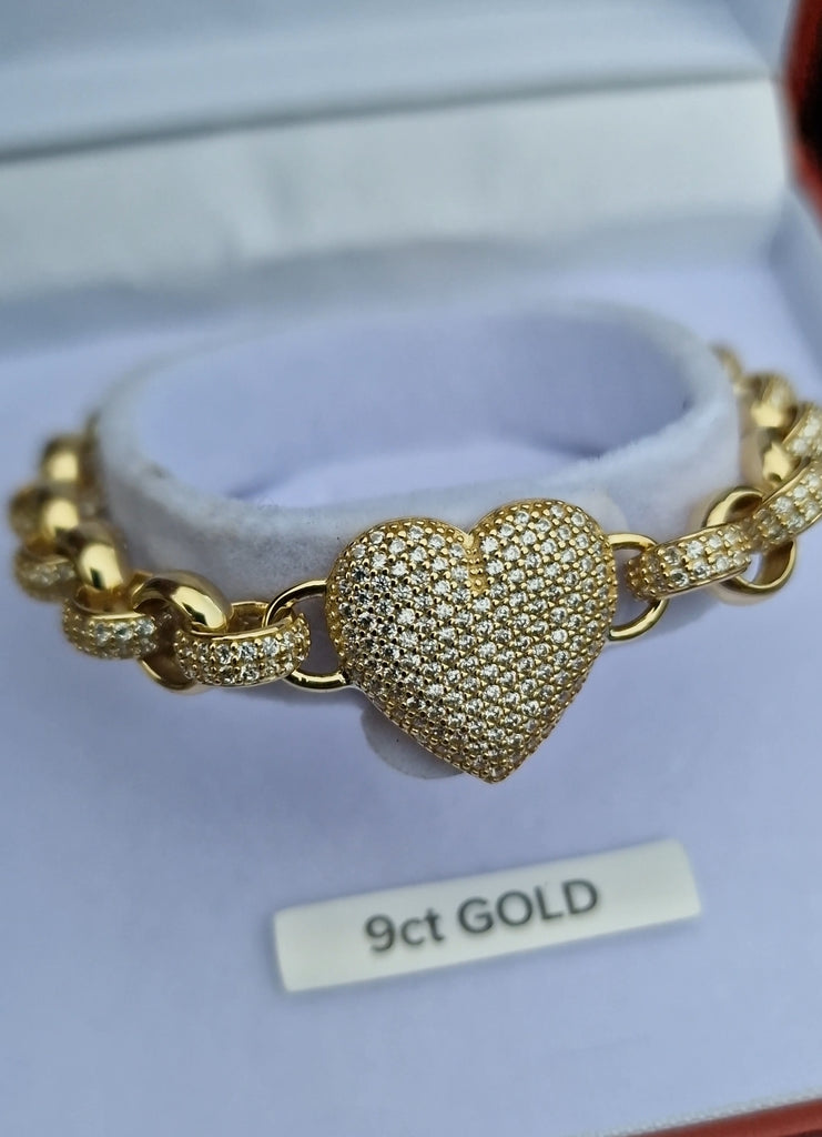 9ct Gold Kids Heart Bracelet from Daniel Gleeson's Jewellers Cork 