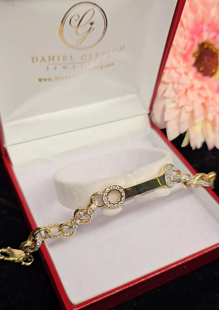 9ct Gold spanner bracelet from Daniel Gleeson Jewellers Cork 