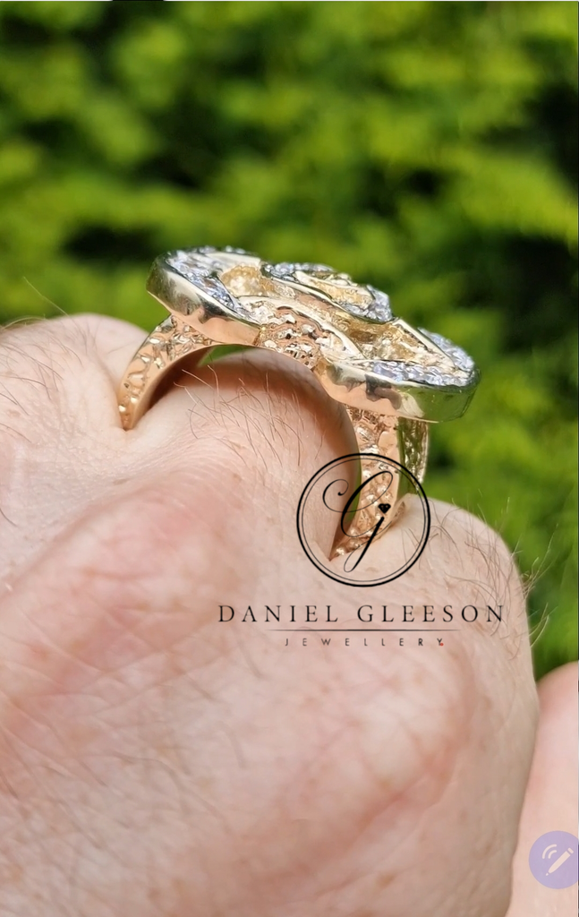 Horse Shoe Buckle Ring Heavy 9ct Gold Daniel Gleeson Jewellers