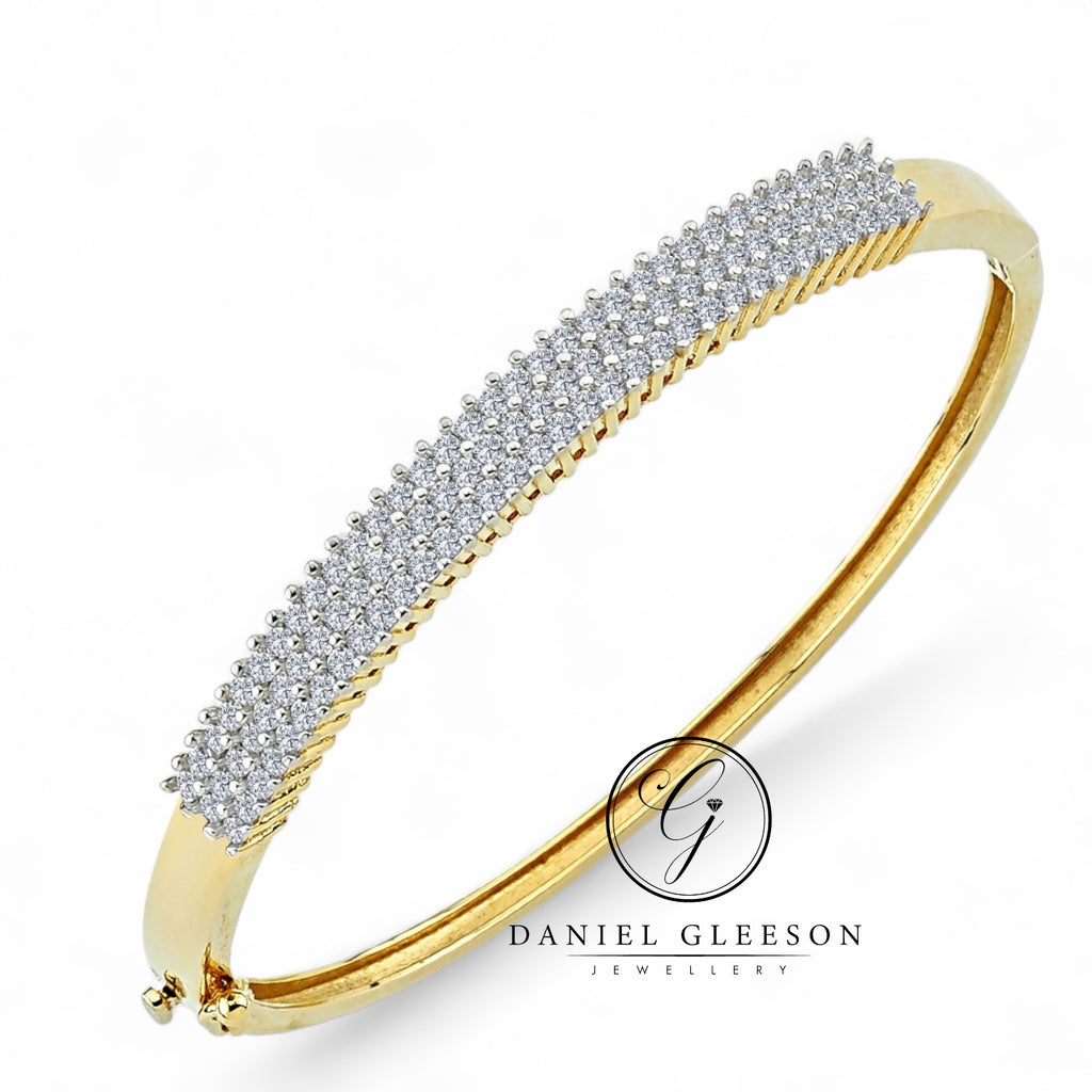 9ct gold bangle ladies 