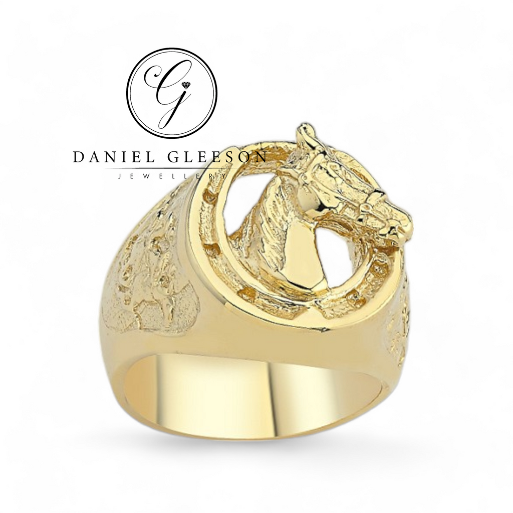 Horse Shoe Ring 9ct Gold Daniel Gleeson Jewellers, Gleeson Jewellers, Gleesons Jewellers