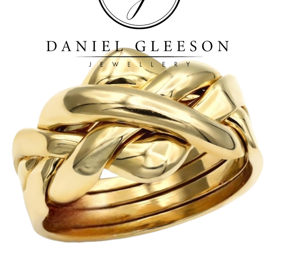 Puzzle ring gold