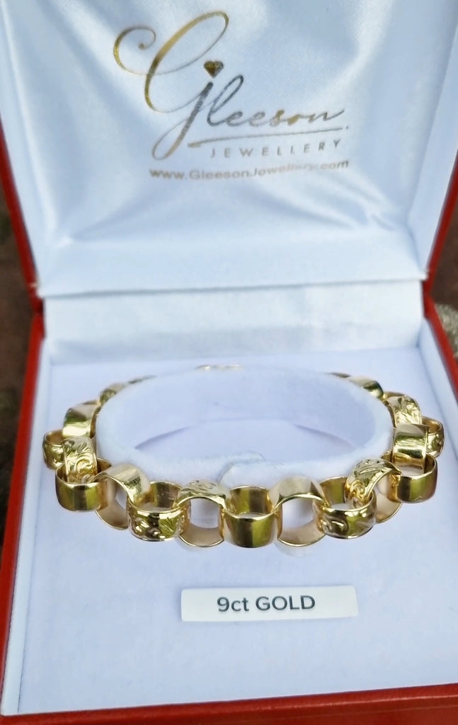 Heavy gold Ladies Belcher Bracelet 