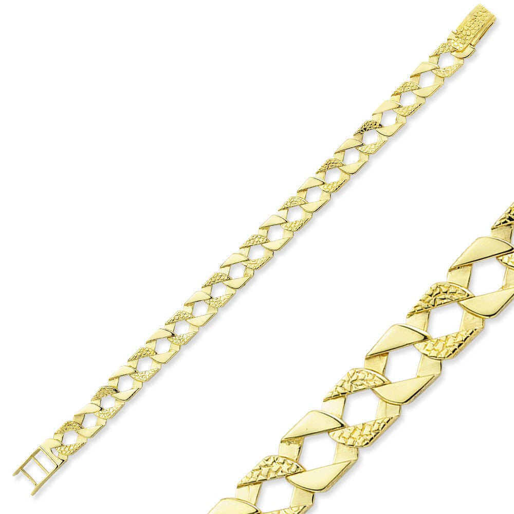 Mans Gold Bracelet- Chaps Style
