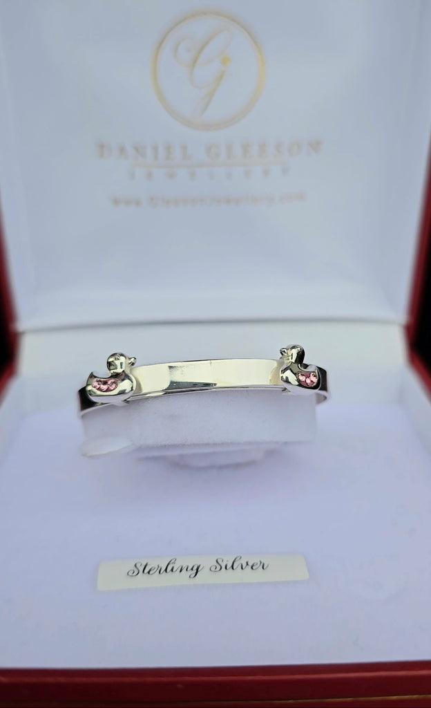 Sterling Silver Baby ID Bangle 