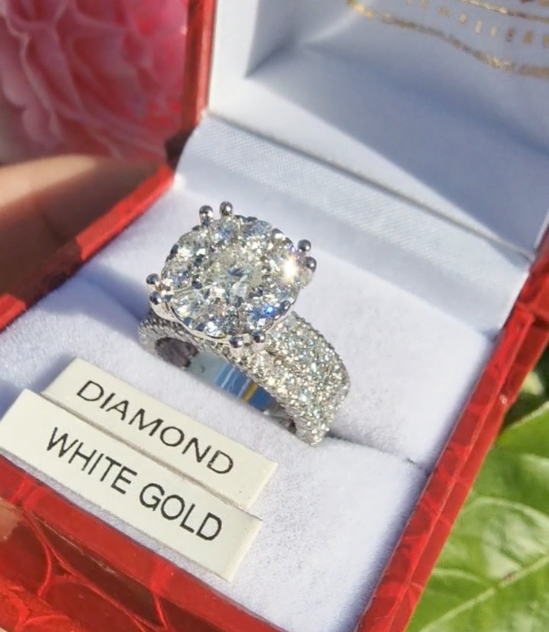 In Box Cheap Halo Rings Diamond Halo Ring Halo Engagement Rings