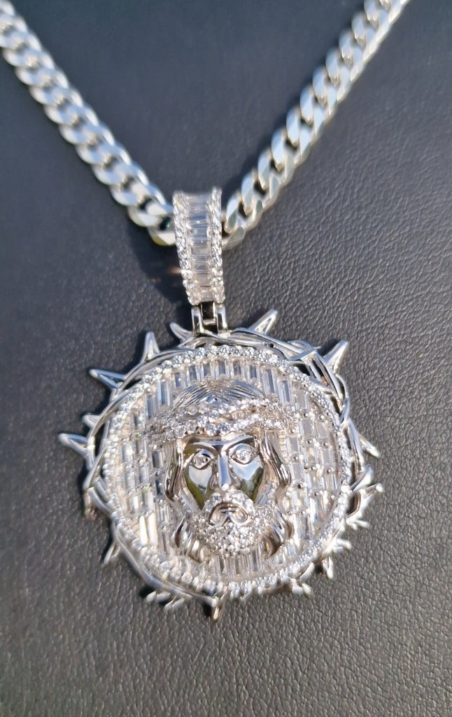 Jesus Head Pendant and chain