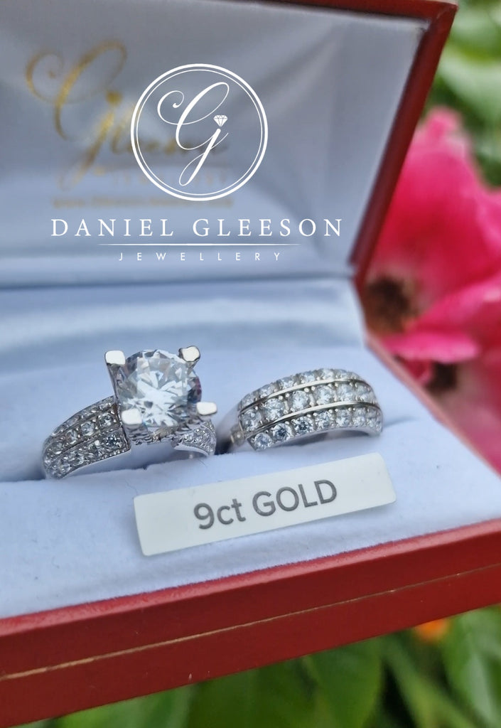 White gold ring set gleeson jewellers 