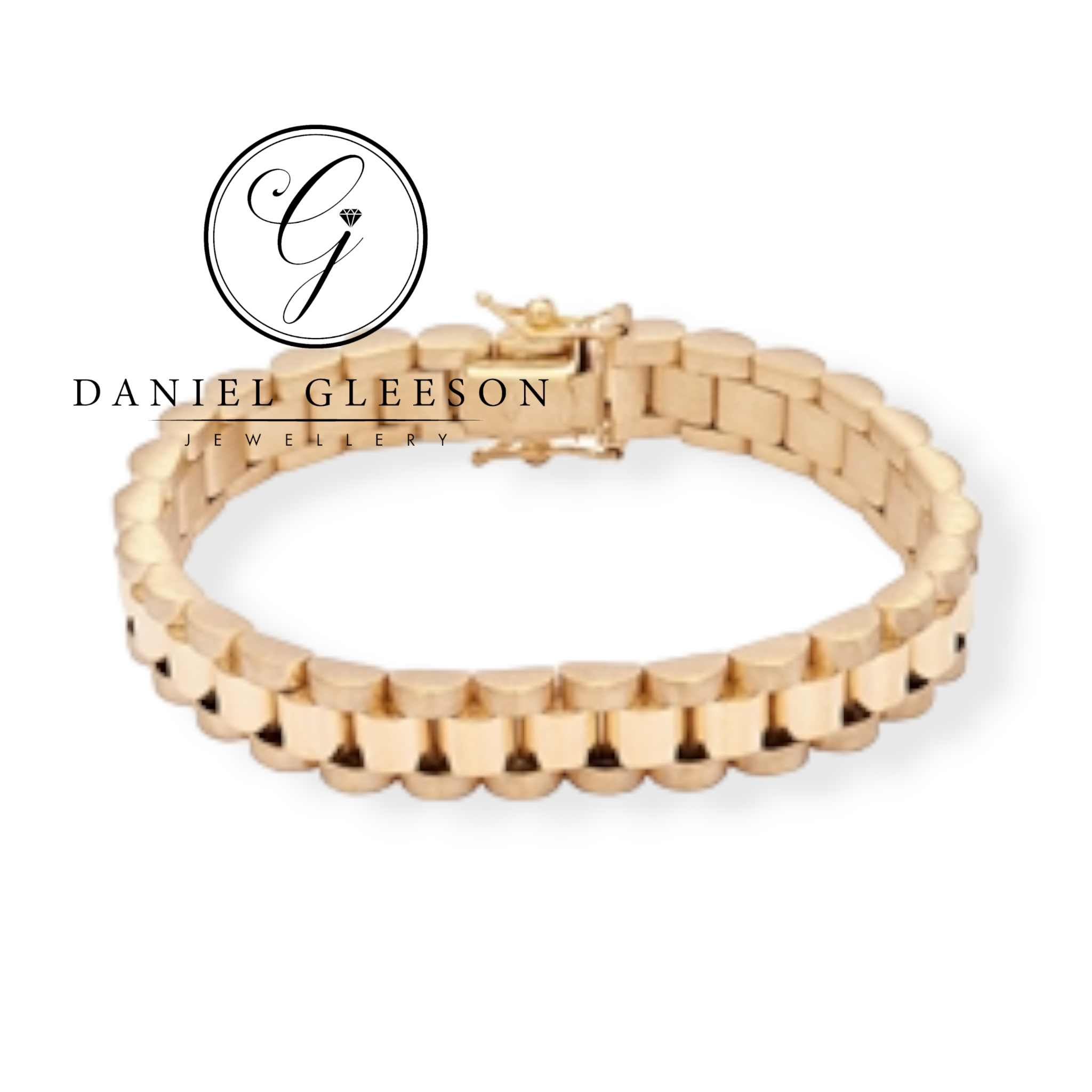 9ct Gold Baby Presidential Brickwork Bracelet Daniel Gleeson