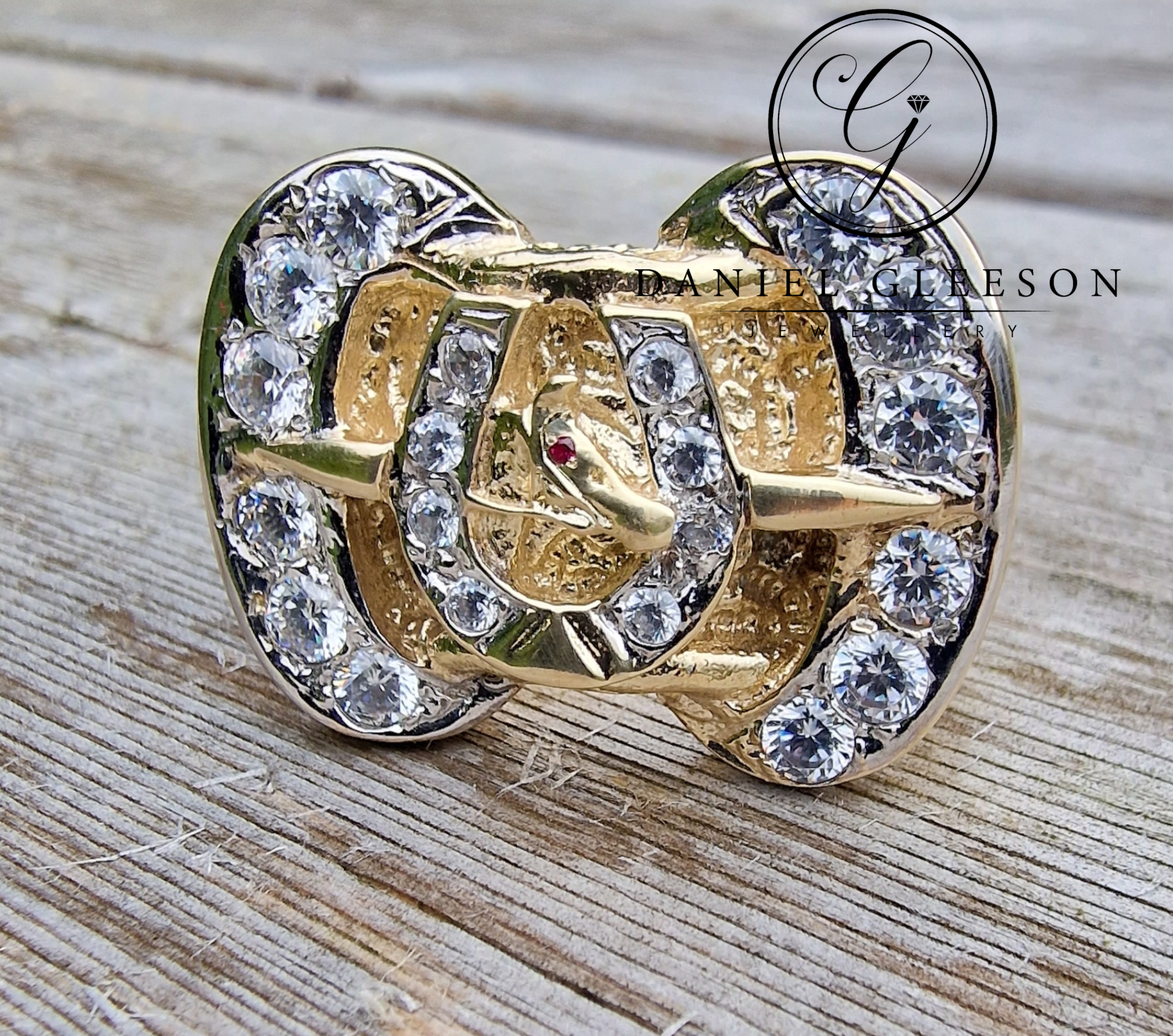 Mens heavy 2025 gold buckle rings