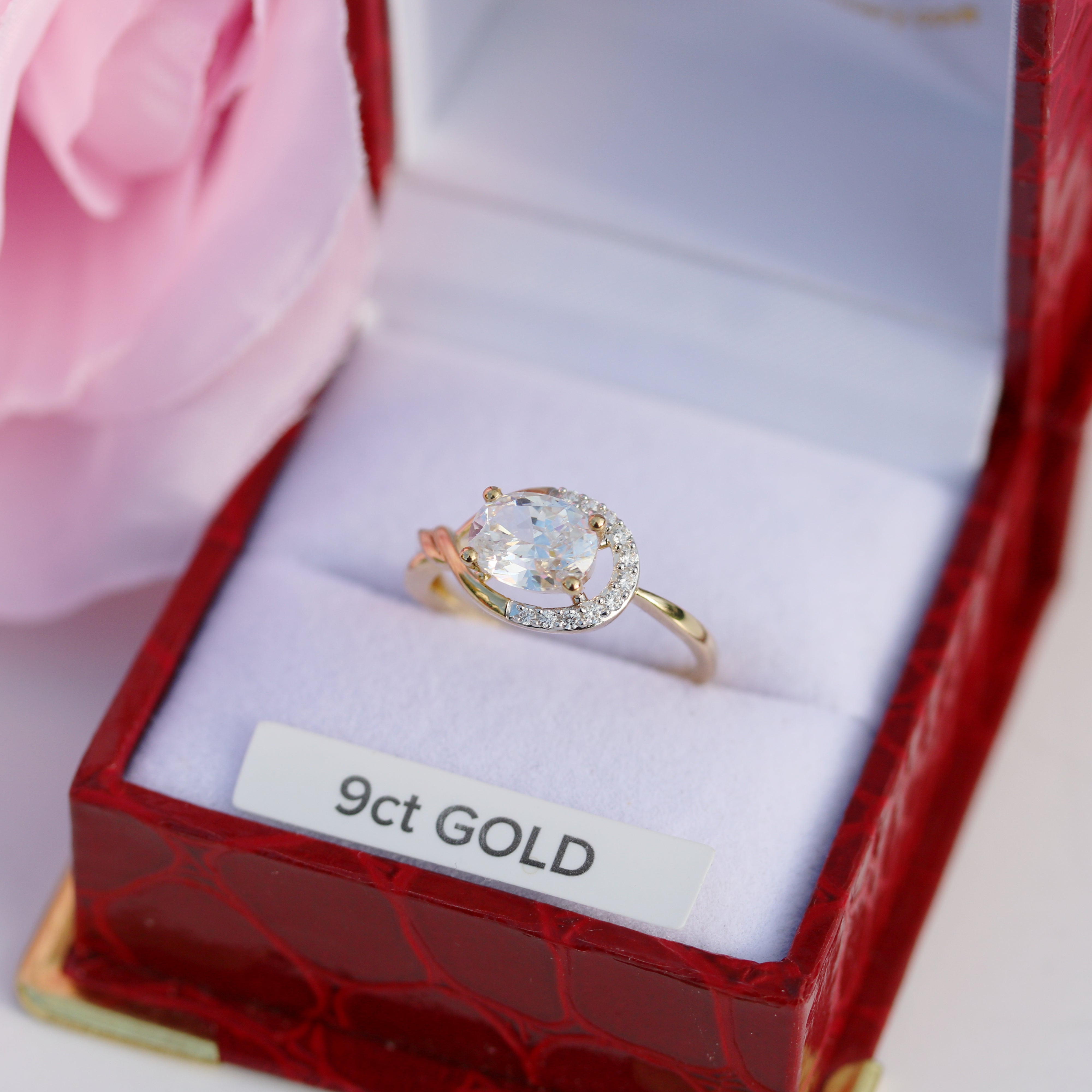 9ct Gold Open Oval 'Ella' CZ Dress Ring Daniel Gleeson Jewellers 9ct Gold Open Oval 'Ella' CZ Dress Ring Daniel Gleeson Jewellers
