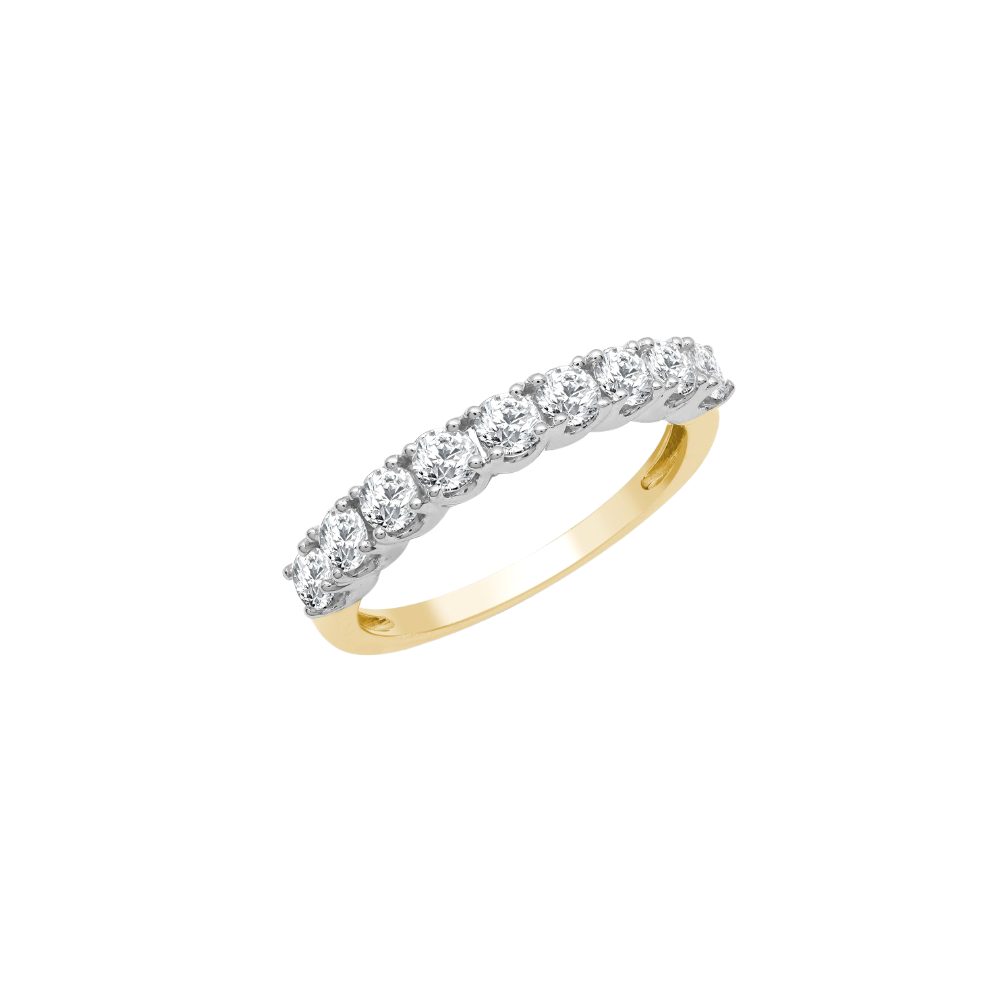 18ct Gold 0.75ct 9 Stone Diamond Eternity Ring Daniel Gleeson Jewellers, Gleeson Jeweller, Gleeson jewellers, Daniel Gleeson Jewellery, Gleesons Jewellers, GleesonJewellery.com, jewellers Cork