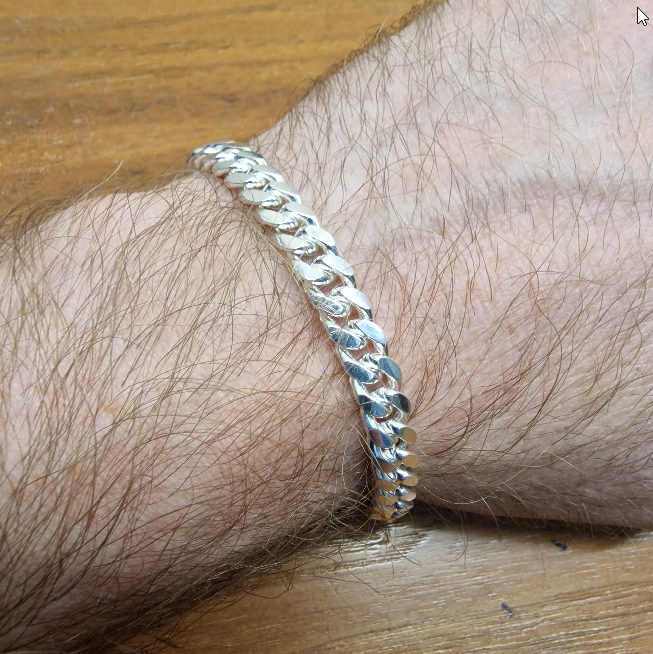 Sterling Silver Mens Cuban Link Curb Bracelet – Daniel Gleeson