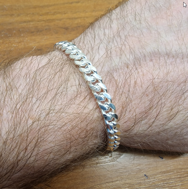 Sterling Silver Mens Cuban Link Curb Bracelet Gleeson Jewellery, Daniel Gleeson Jewellers Cork, Gleesons Jewellers