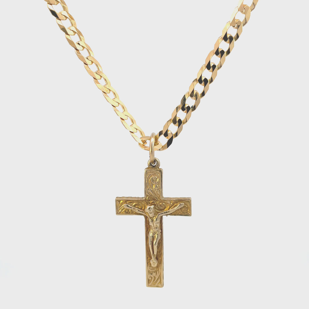 Gold cross and chain daniel gleeson jewellers