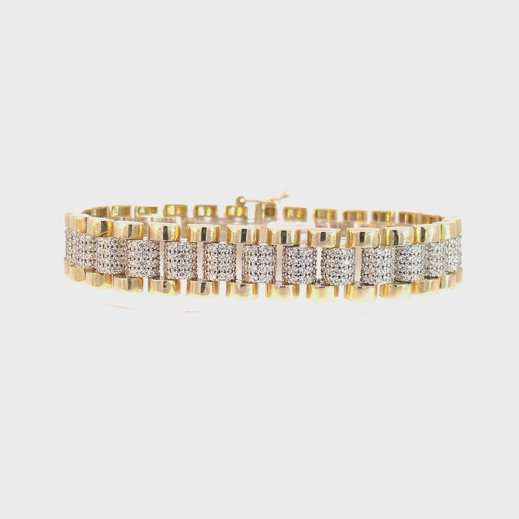 9ct Gold presidential Style Bracelet, Daniel, Gleeson Jewellery 