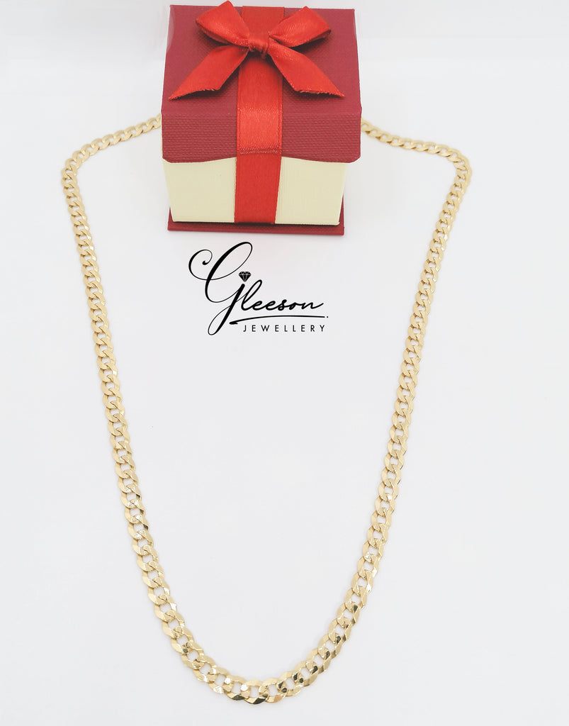 9ct Gold Gents Curb Chain 20" Daniel Gleeson Jewellers, Gleeson Jeweller, Daniel Gleeson Jewellery, Gleesons Jewellers