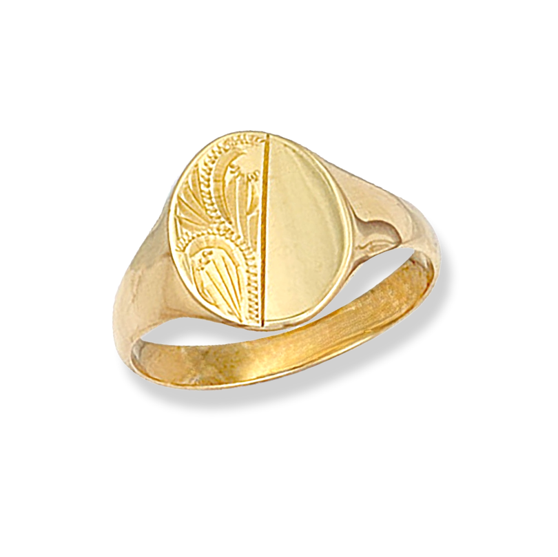 9ct Gold Mens Oval Signet Ring Daniel Gleeson Jewellers, Gleeson Jewellers, Gleesons Jewellers