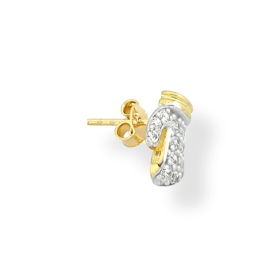 9ct Gold Boxing Glove Stud Earring