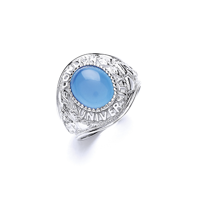 Sterling Silver Mens Blue Stone College Ring Gleeson Jewellery, Daniel Gleeson Jewellers Cork, Gleesons Jewellers