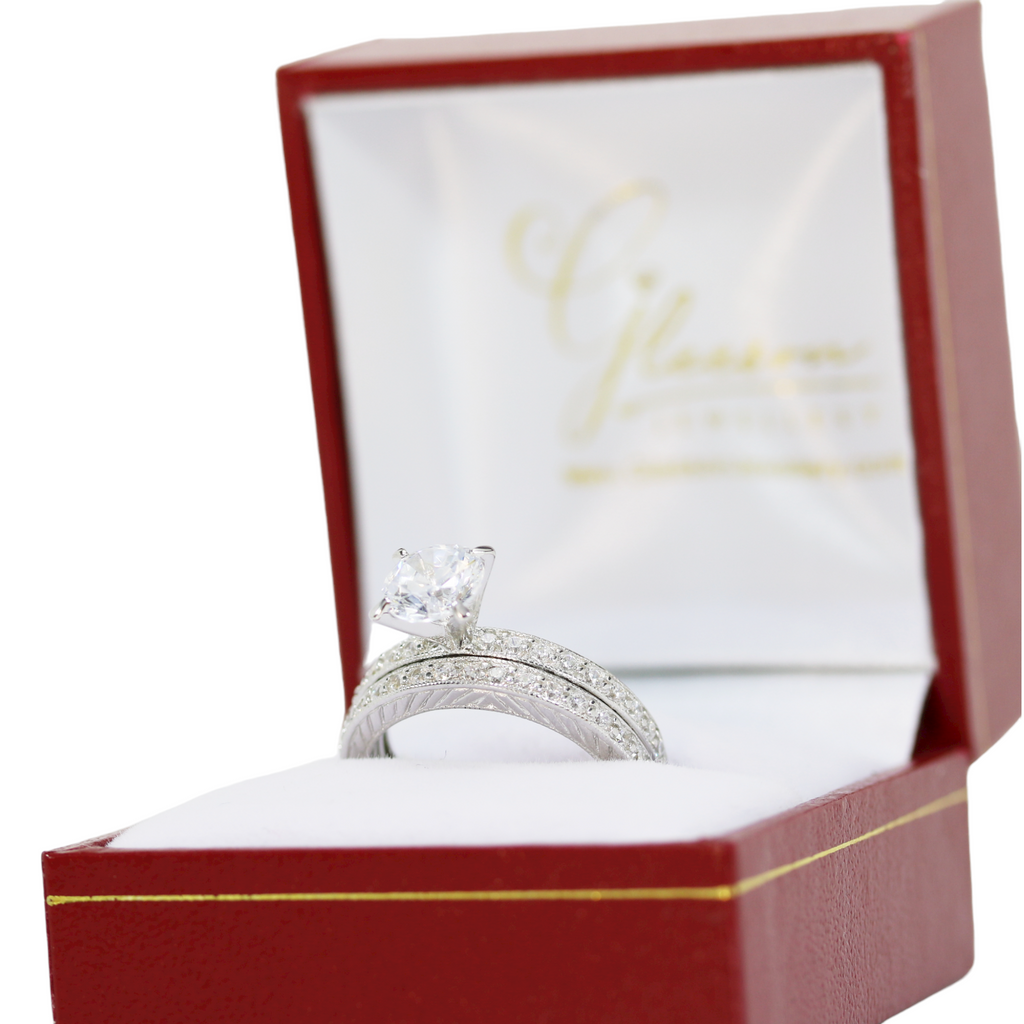 Sterling Silver Cubic Zirconia Ring Set Gleeson Jewellers, Daniel Gleeson Jewellery, Gleesons Jewellers