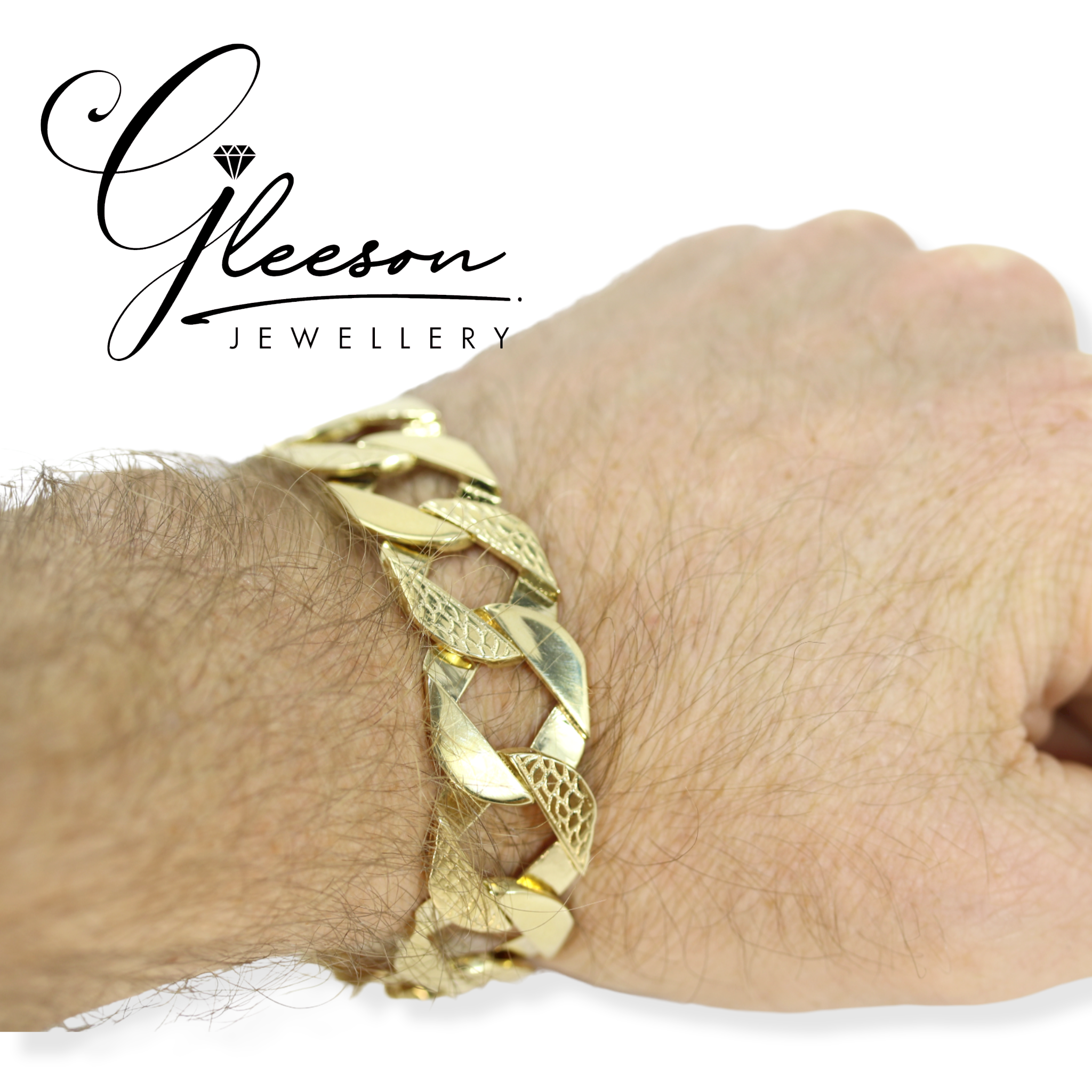 9ct Gold Mens Curb Chaps Bracelet Daniel Gleeson Jewellers 9ct-gold-mens-curb-chaps-bracelet-daniel-gleeson-jewellers