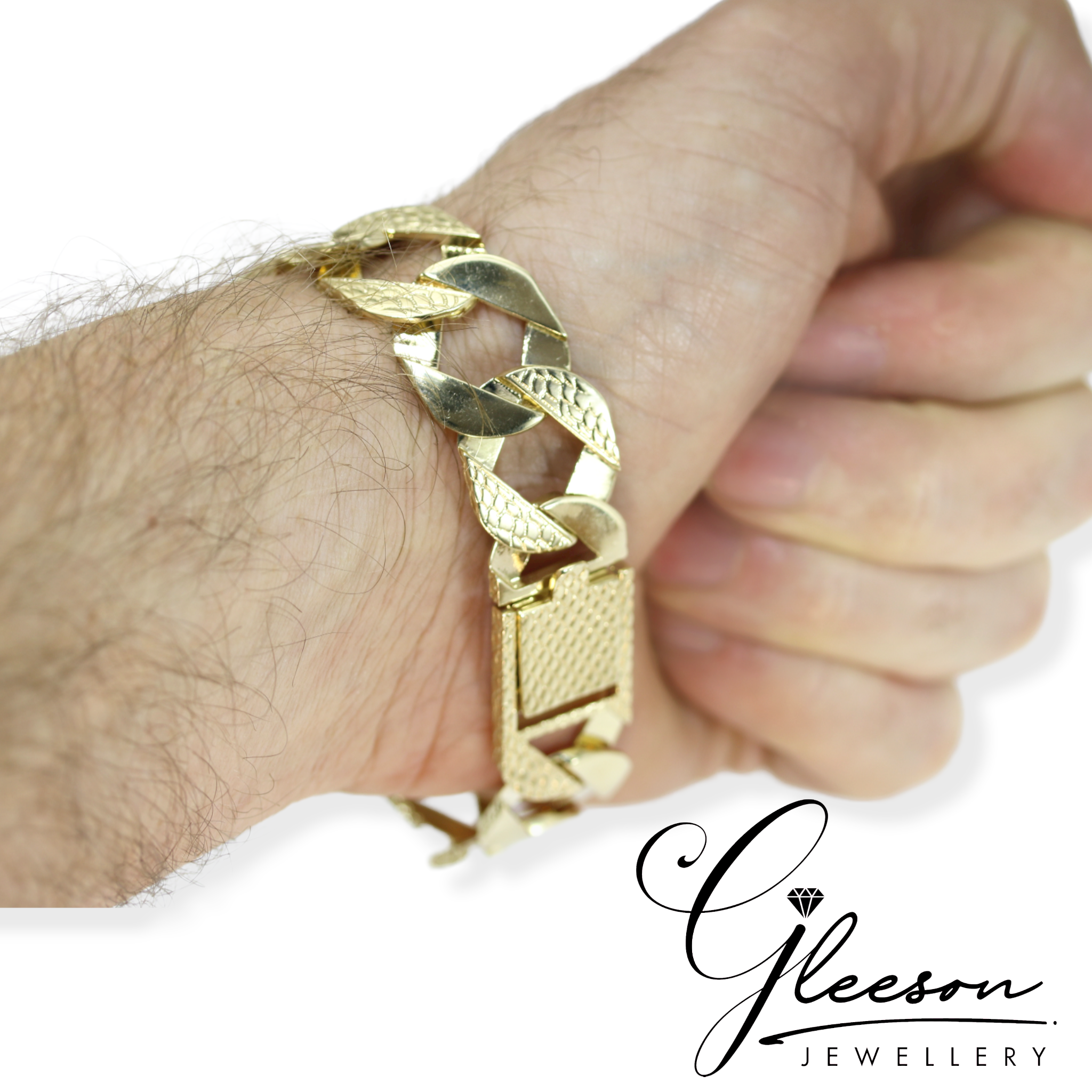 9ct Gold Mens Curb Chaps Bracelet Daniel Gleeson Jewellers
