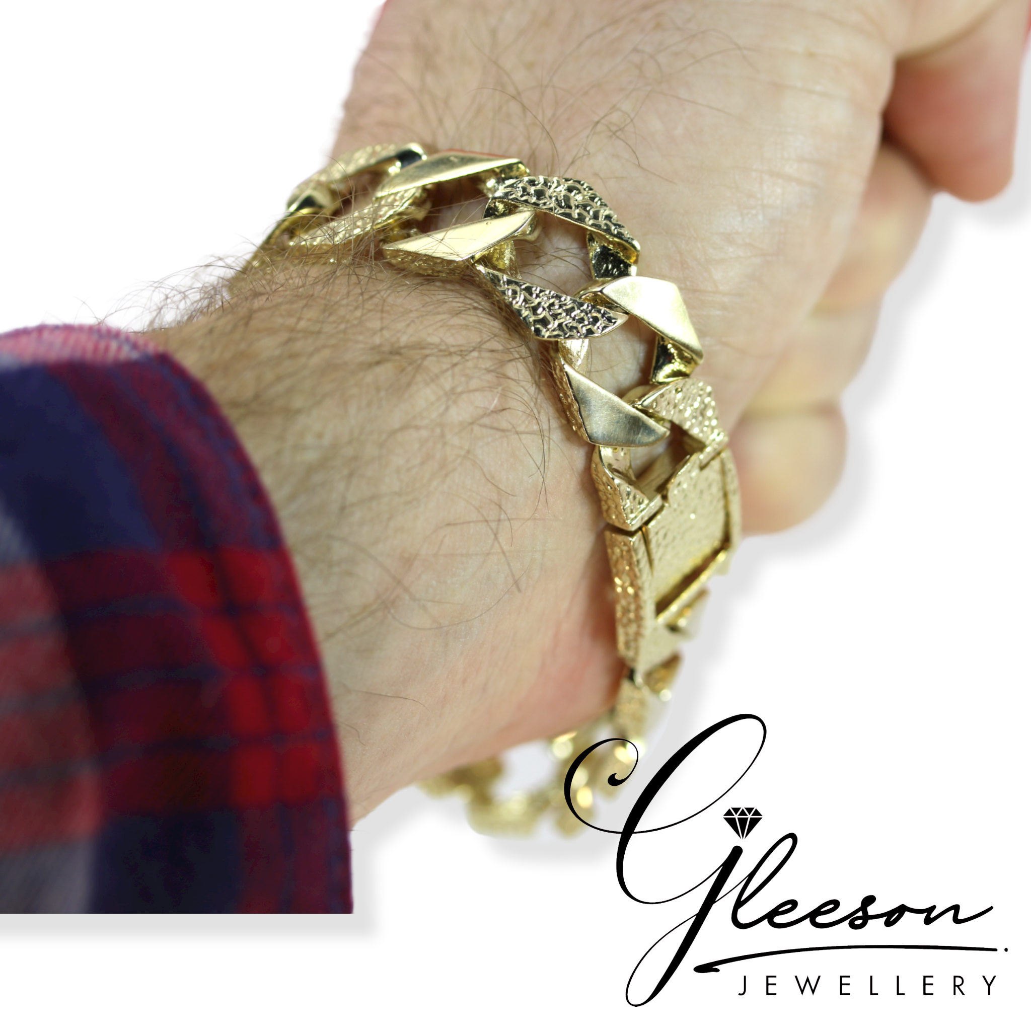 Mens 9k gold bracelet deals