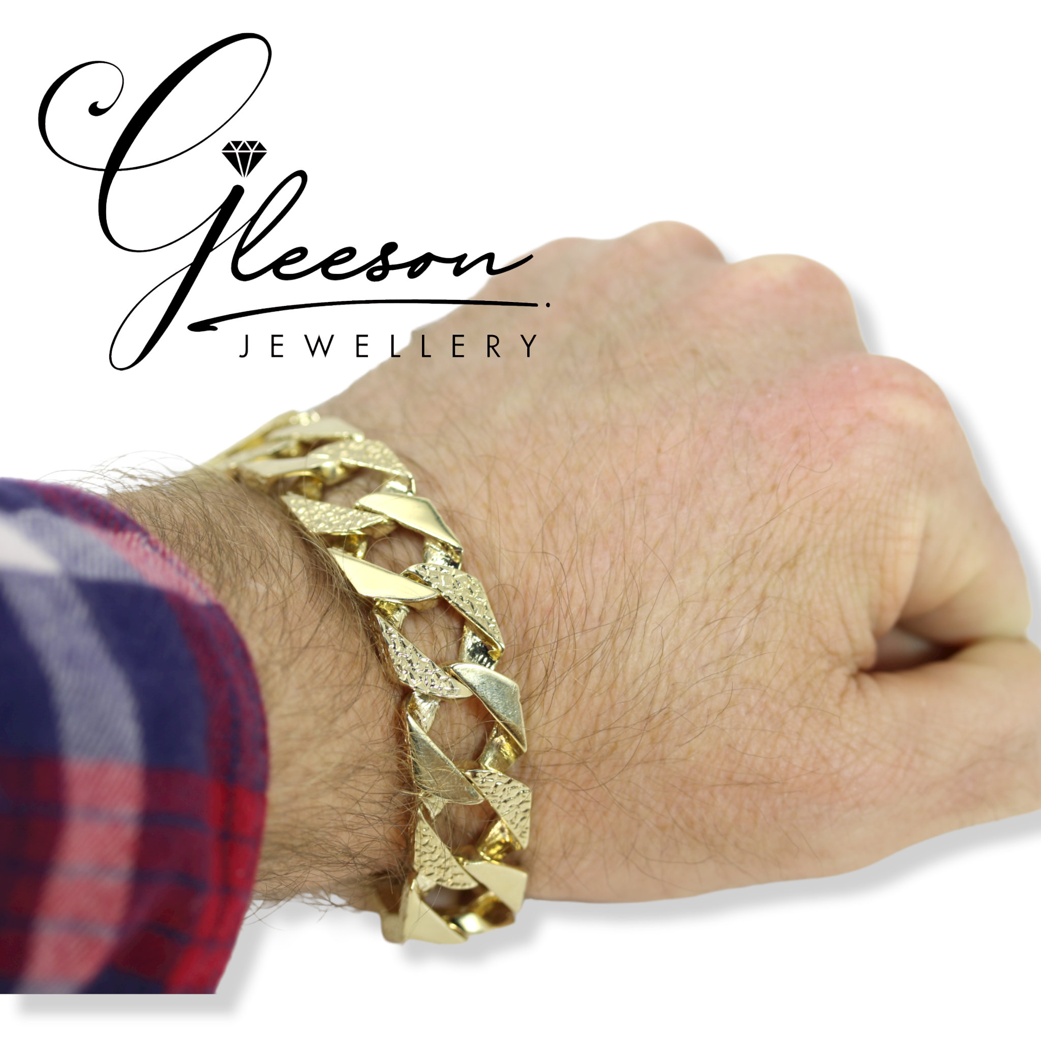 Mens 9ct gold sale bracelets for sale