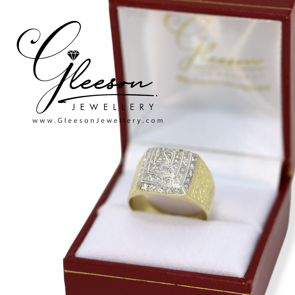 9ct Gold Kids Cubic Zirconia Pyramid Ring, Daniel Gleeson Jewellers, Gleeson Jewellers, Gleesons Jewellers