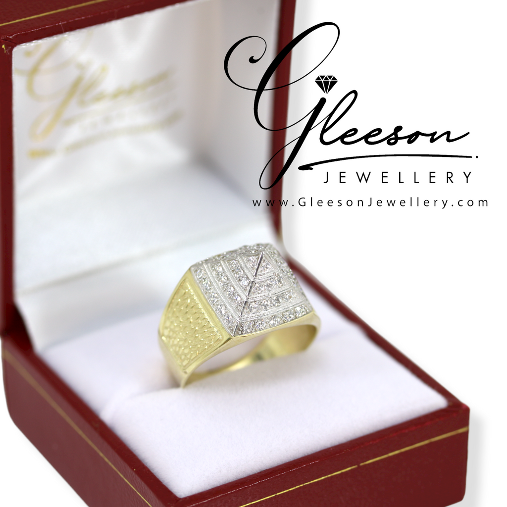 9ct Gold Kids Cubic Zirconia Pyramid Ring, Daniel Gleeson Jewellers, Gleeson Jewellers, Gleesons Jewellers