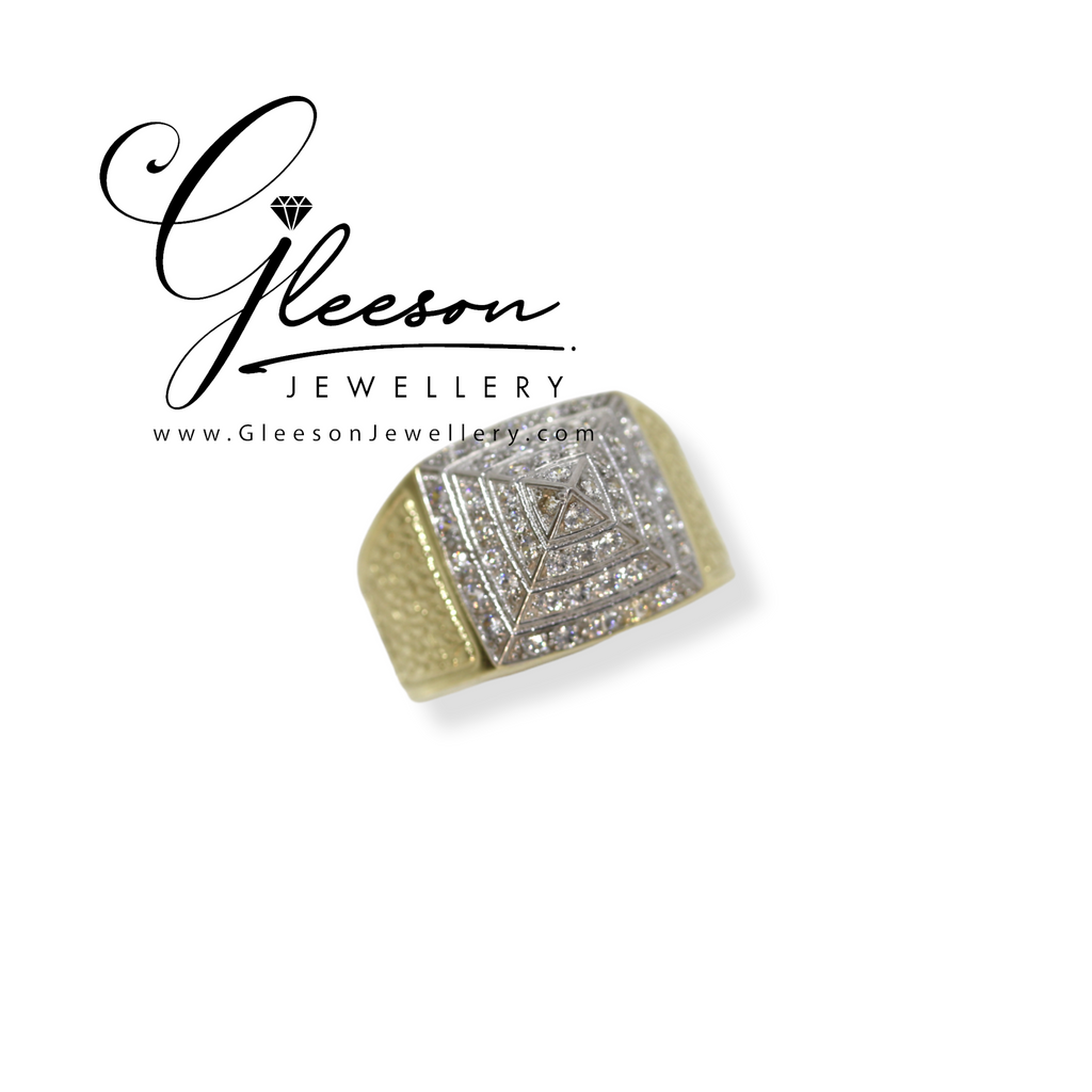 9ct Gold Kids Cubic Zirconia Pyramid Ring, Daniel Gleeson Jewellers, Gleeson Jewellers, Gleesons Jewellers