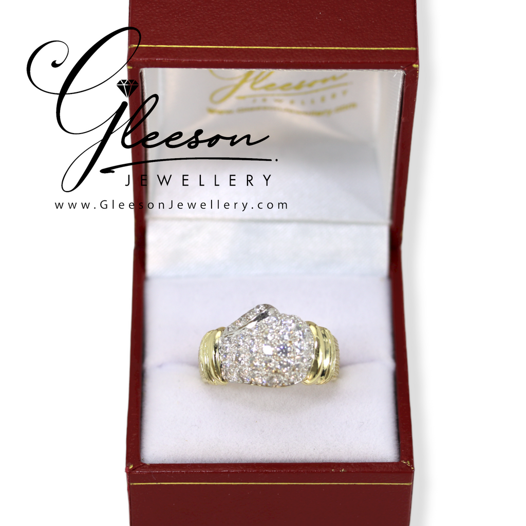 9ct Gold Mens Medium Size Cubic Zirconia Boxing Glove Ring Gleeson Jewellers, Daniel Gleeson Jewellers, Gleesons Jewellers