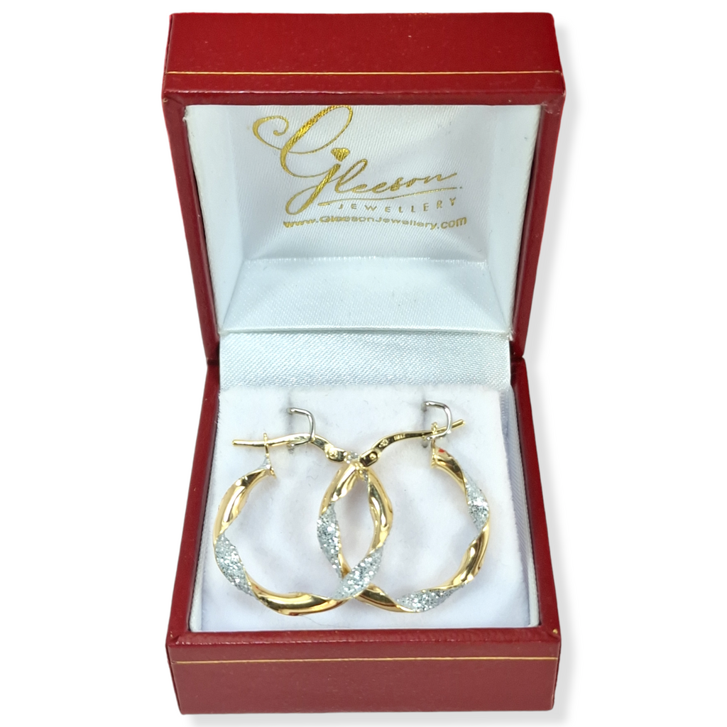 9ct Gold Creole Hoop Earrings Gleeson Jewellers, Daniel Gleeson Jewellery, Gleeson Jeweller, Gleesons Jewellers