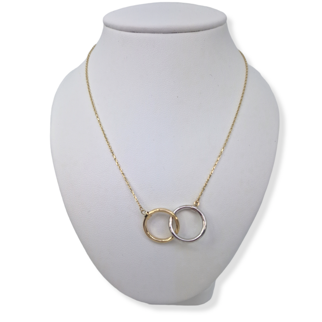9ct Yellow and White Gold Earth and Heaven Necklet Gleeson Jewellers, Daniel Gleeson Jewellers, Gleesons Jewellers