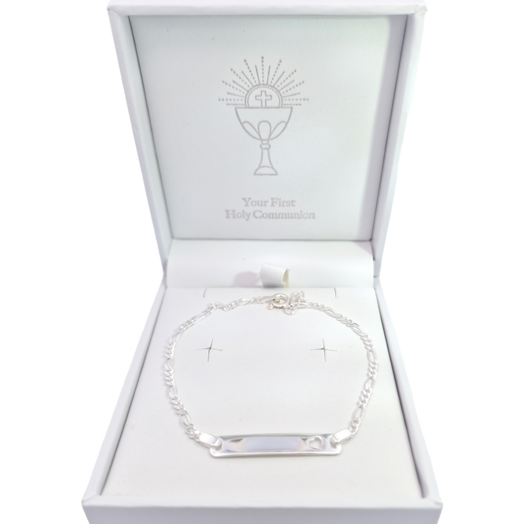 Sterling Silver ID Bracelet with Heart Cut Out Gleeson Jewellers, Daniel Gleeson Jewellerr, Daniel Gleesons Jewellery