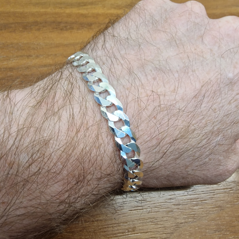 Sterling Silver Mens Curb Bracelet Gleeson Jewellery, Daniel Gleeson Jewellers Cork, Gleesons Jewellers