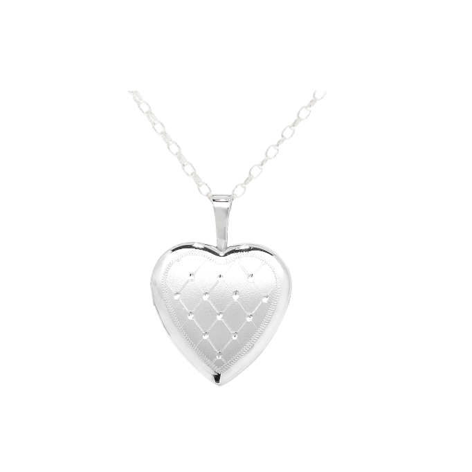 Sterling Silver Heart Locket and Chain Gleeson Jewellery, Daniel Gleeson Jewellers Cork, Gleesons Jewellers