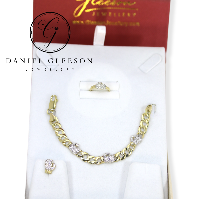 9ct Gold Baby/Kids Boxing Glove Set - Bracelet, Earring, and Ring Set Gleeson Jewellers, Daniel Gleeson Jewellery, Daniel Gleesons Jewellers Cork