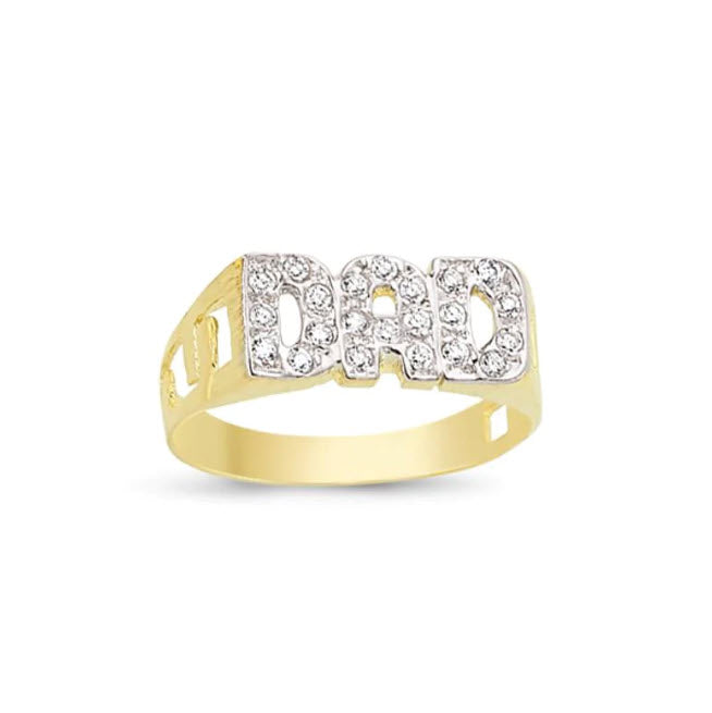 DAD Ring, 9ct gold Daniel Gleeson Jewellers, Gleeson Jewellers, Gleesons Jewellers