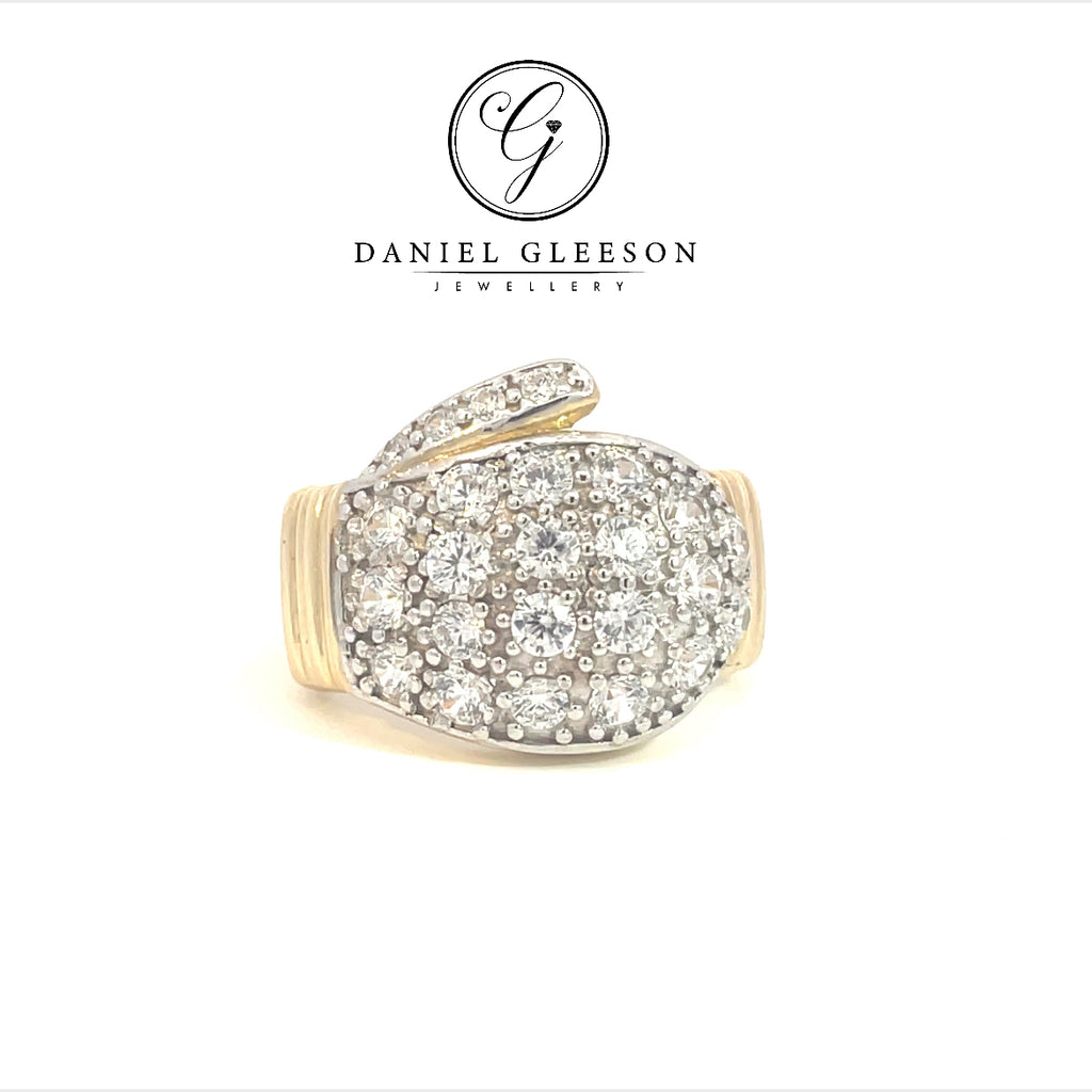 9ct Gold Mens Large Cubic Zirconia Boxing Glove Ring Gleeson Jewellers, Daniel Gleeson Jewellers, Gleesons Jewellers