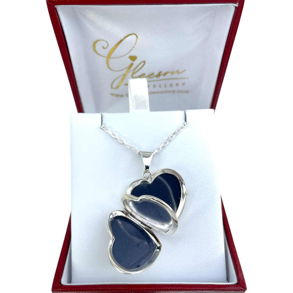 Sterling Silver Decorative Heart Family Locket Gleeson Jewellers, Daniel Gleeson Jewellerr, Daniel Gleesons Jewellery