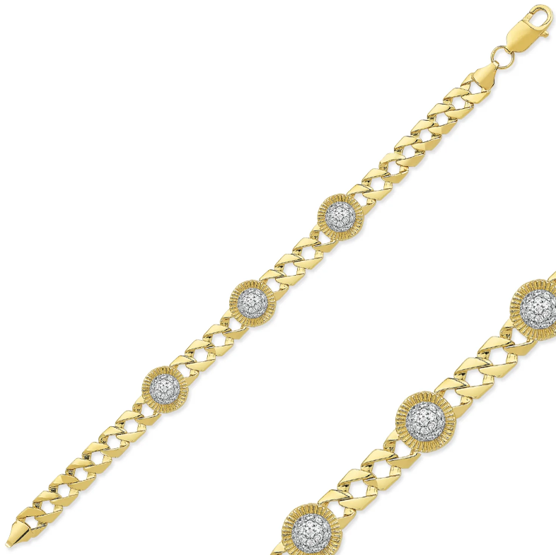 9ct Gold Cubic Zirconia Ladies Small Rolex Stud Bracelet Gleeson Jewellers, Daniel Gleeson Jewellery, Gleeson Jeweller, Gleesons Jewellers